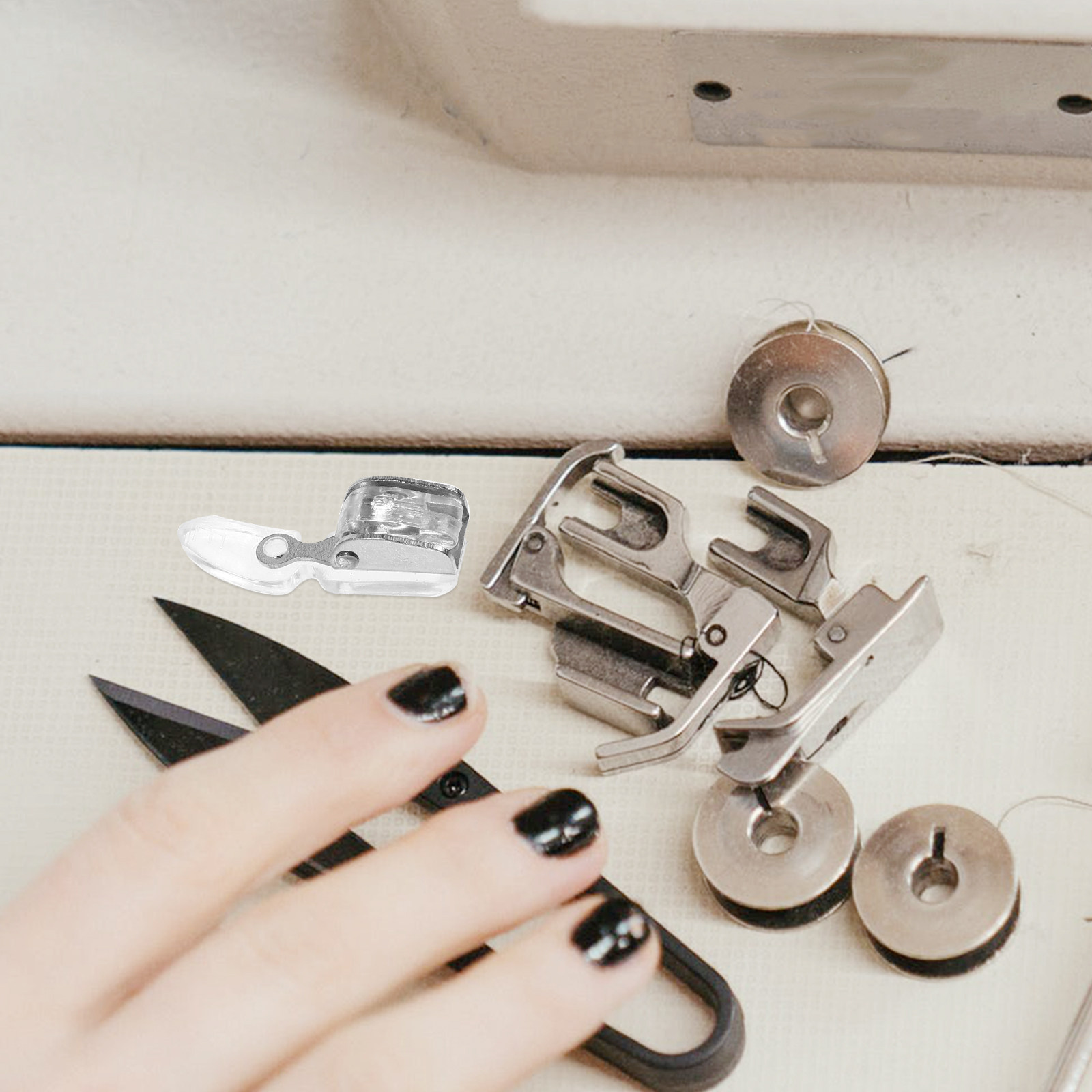 Sewing Machine Fabric - 4Pcs Zipper Presser Foot Set Sewing