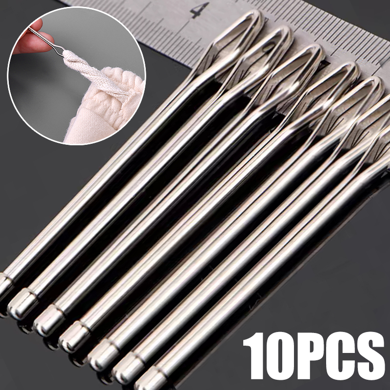 Textile Sewing Kit - 10-1Pcs Elastic Belt Threading Device Rubber