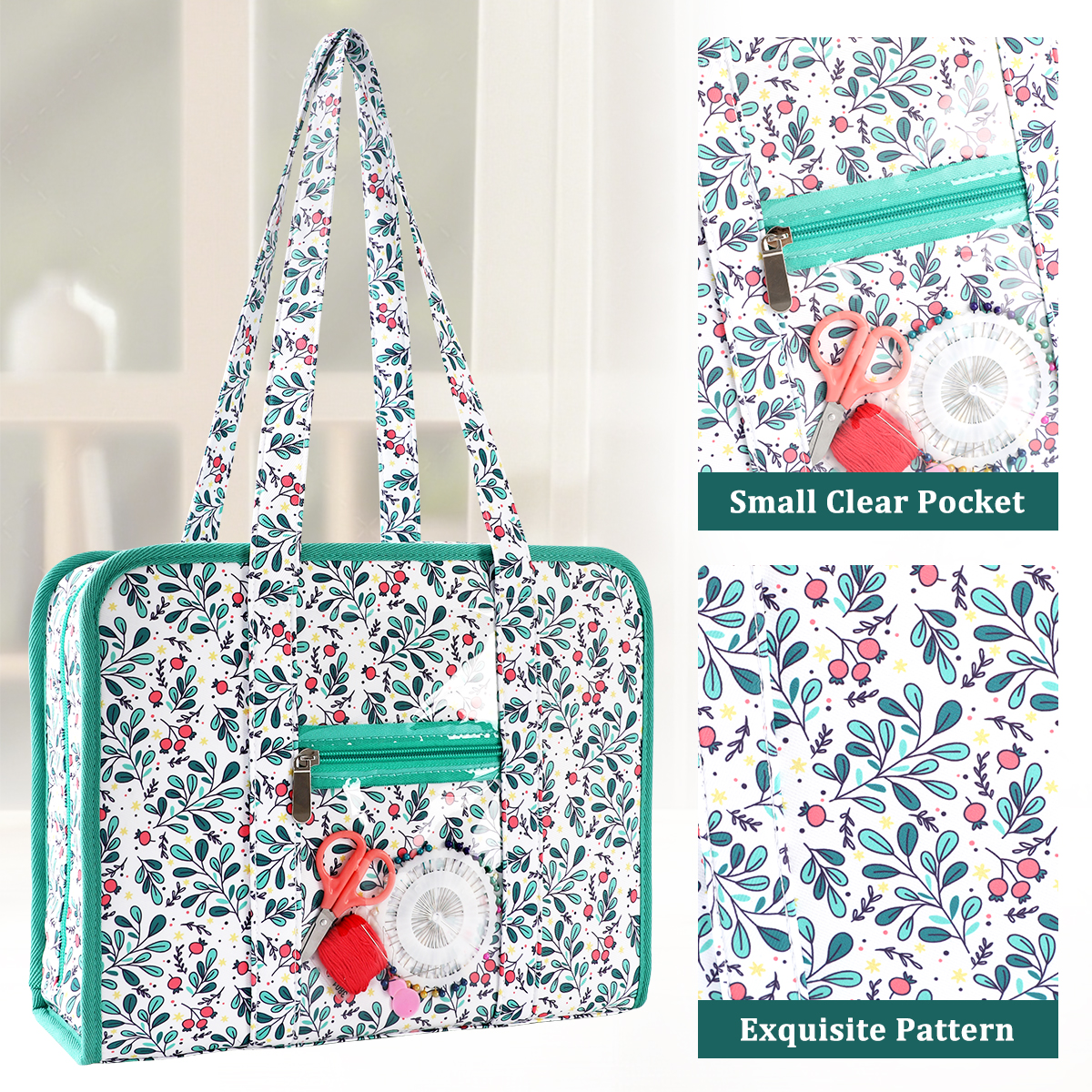 Textile Sewing Kit - Embroidery Tools Kit Storage Bag Large