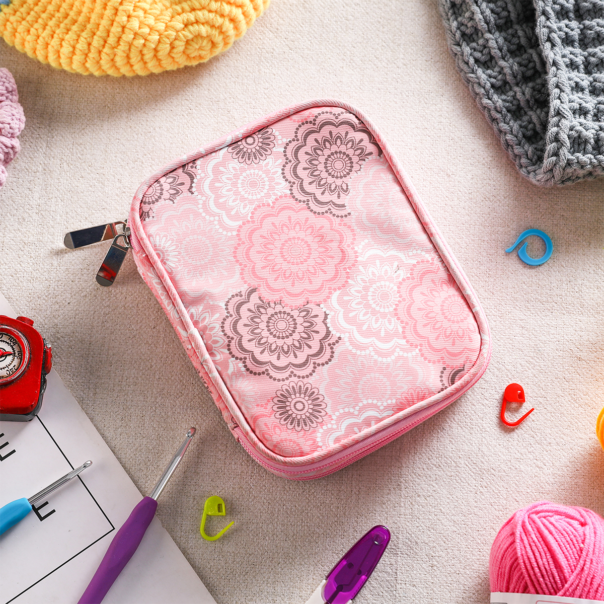 Textile Sewing Kit - New Empty Knitting Kit Case Organizer