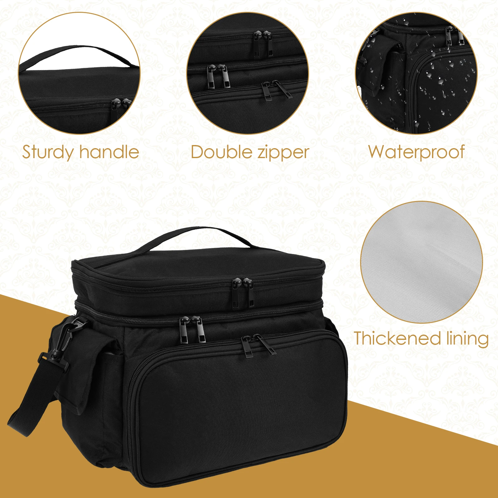 Large Sewing Bag Wool Knitting - مراجعة Textile Sewing Kit وسعره