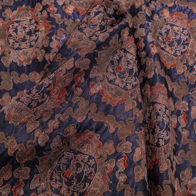 Purple Red Rayon Floral Jacqua - مراجعة Sewing Fabric وسعره