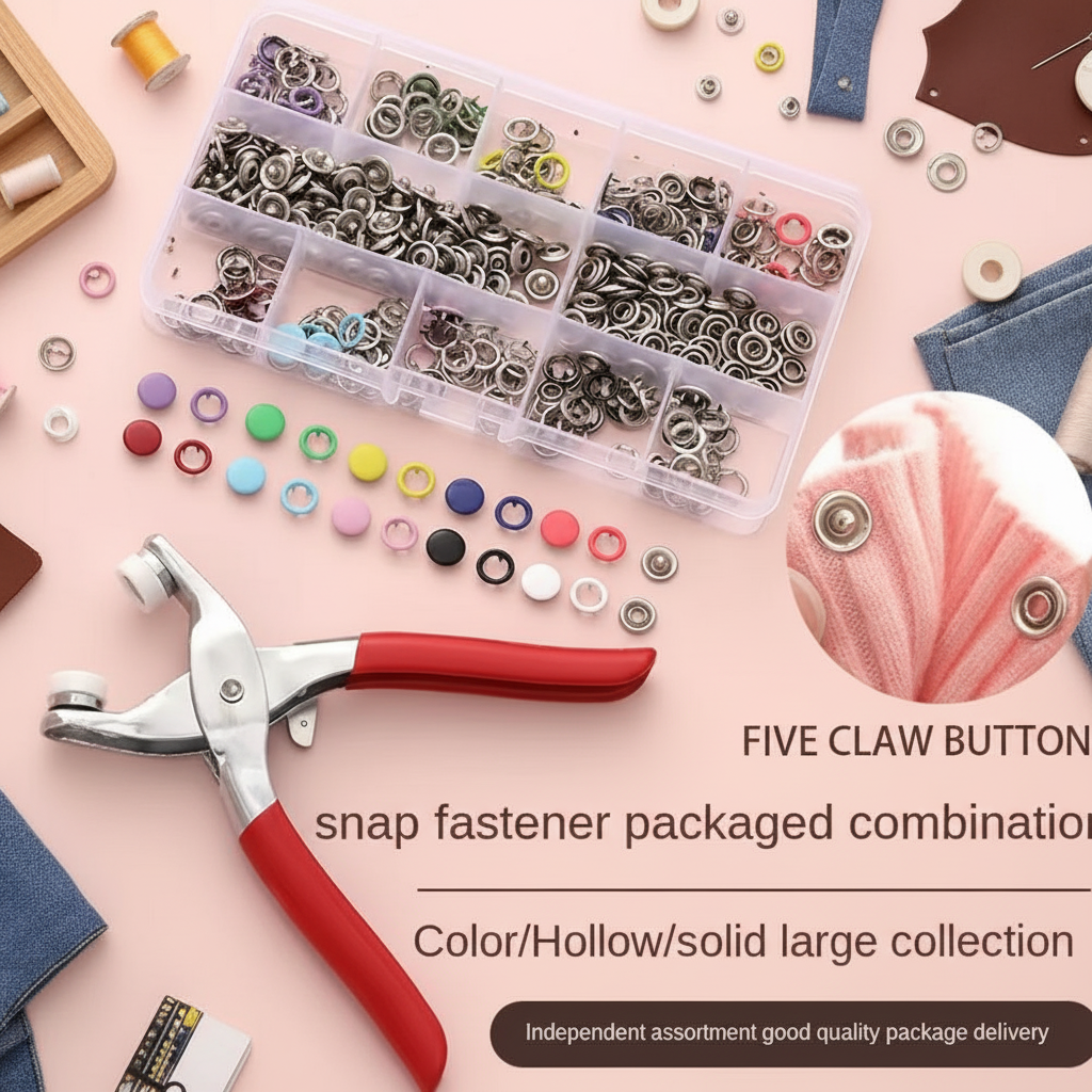 Hot 100pcs Metal Prong Snap Bu - مراجعة Snap Button Plier وسعره
