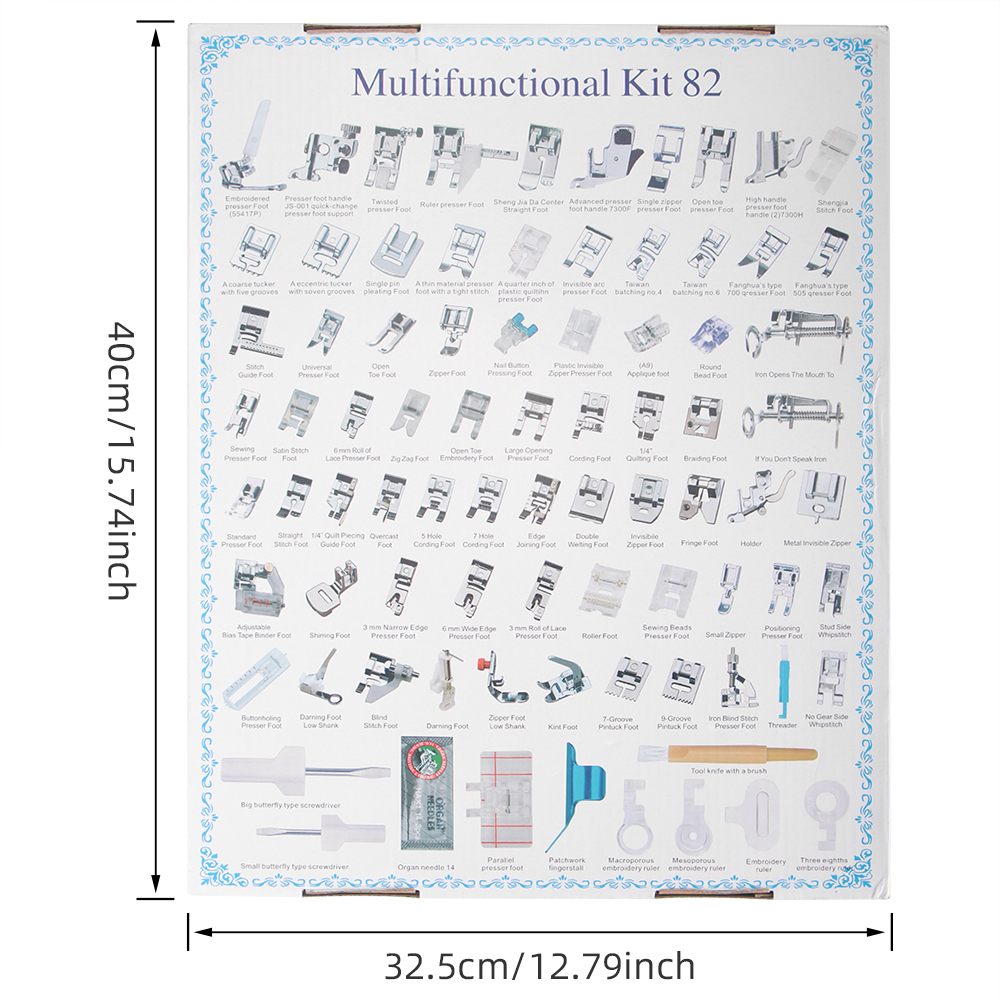 82pc/SET Full Set Sewing Machi - مراجعة Textile Sewing Kit وسعره