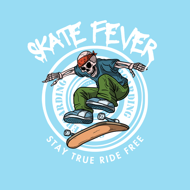 Cool skeleton playing skateboa - مراجعة Iron On Patch وسعره
