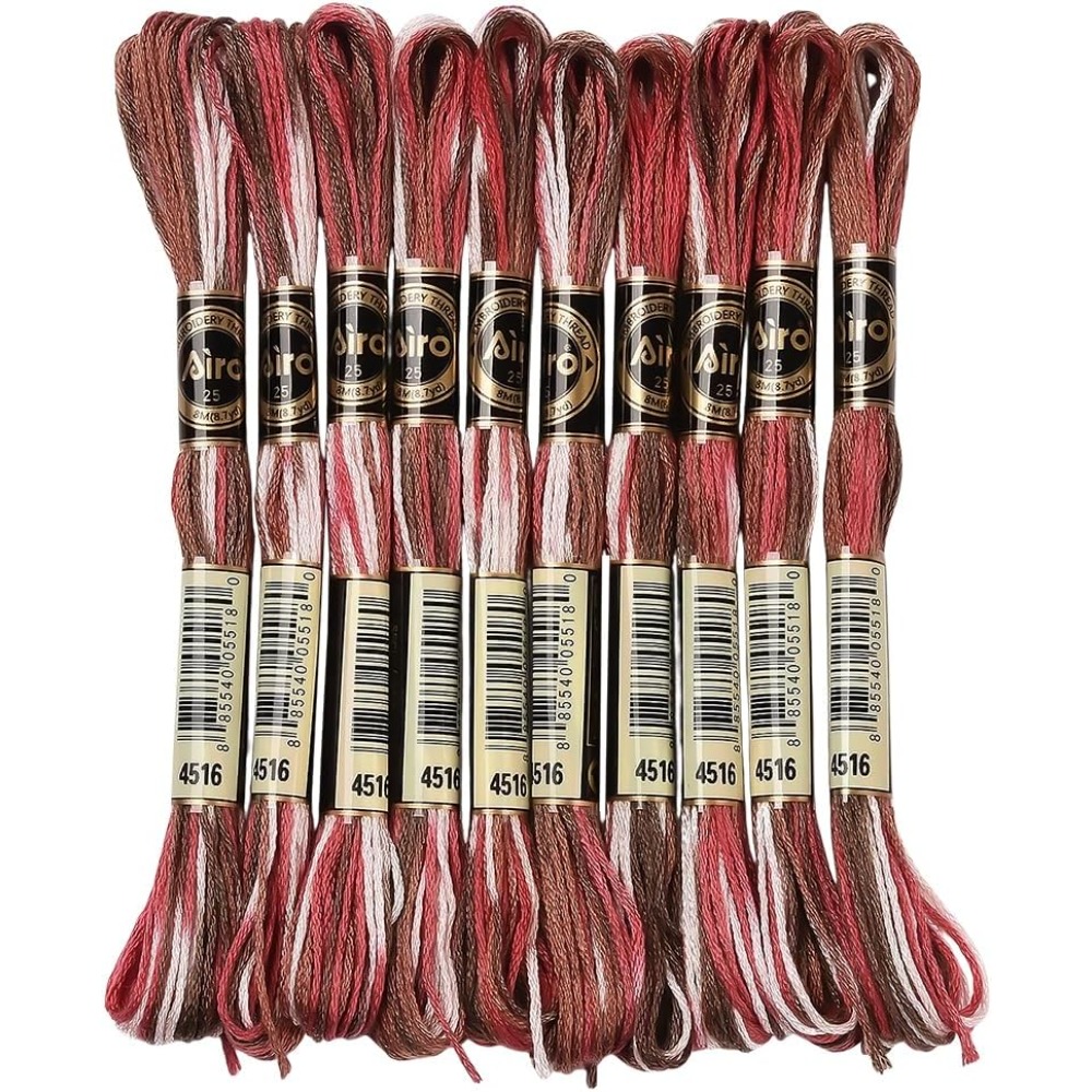 10 Skeins 6 Strands Red Embroi - مراجعة Embroidery Floss Thread وسعره