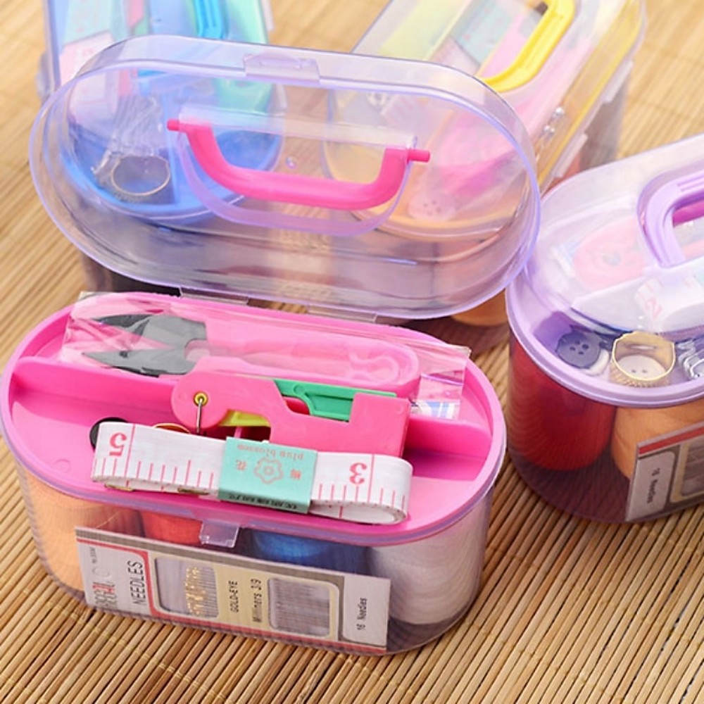 1Set Large Sewing Box Set Hous - مراجعة Textile Sewing Kit وسعره