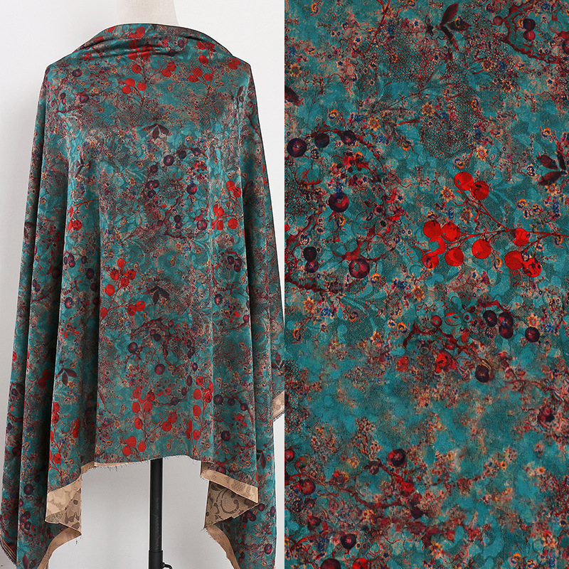 1m Floral Printed Fabric Imita - مراجعة Sewing Fabric وسعره
