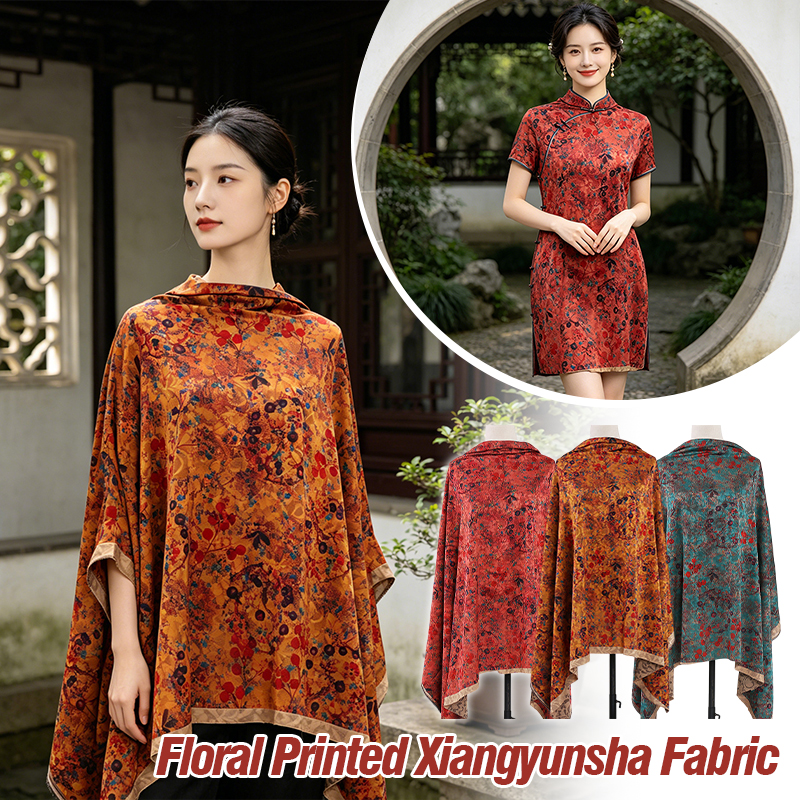 1m Floral Printed Fabric Imita - مراجعة Sewing Fabric وسعره