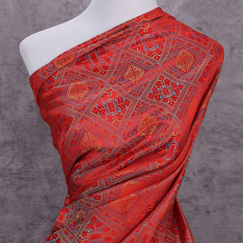 Chinese Style Jacquard Brocade - مراجعة Sewing Fabric وسعره