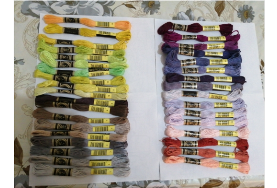 35 NEW DM*C Colors Cotton Flos - مراجعة Embroidery Floss Thread وسعره
