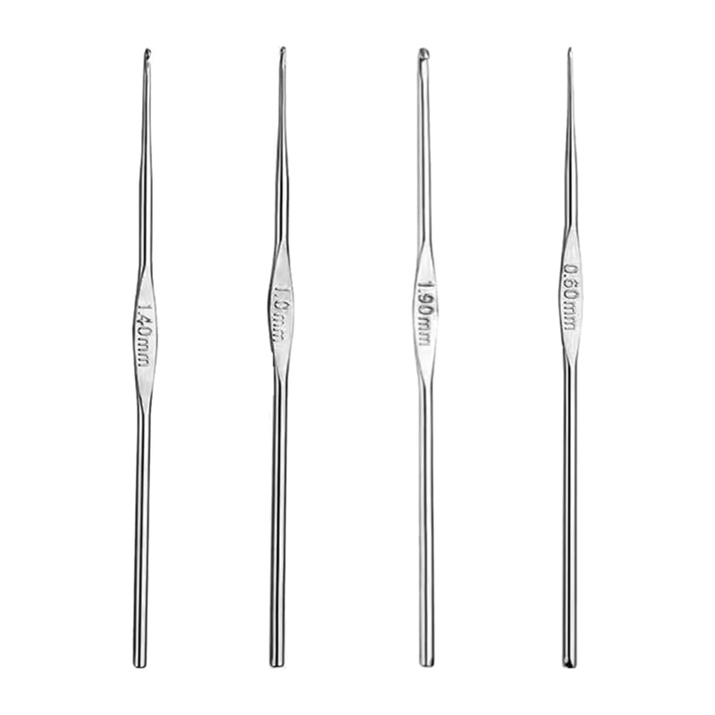 4 Pcs Stainless Steel Crochet  - مراجعة Textile Sewing Kit وسعره