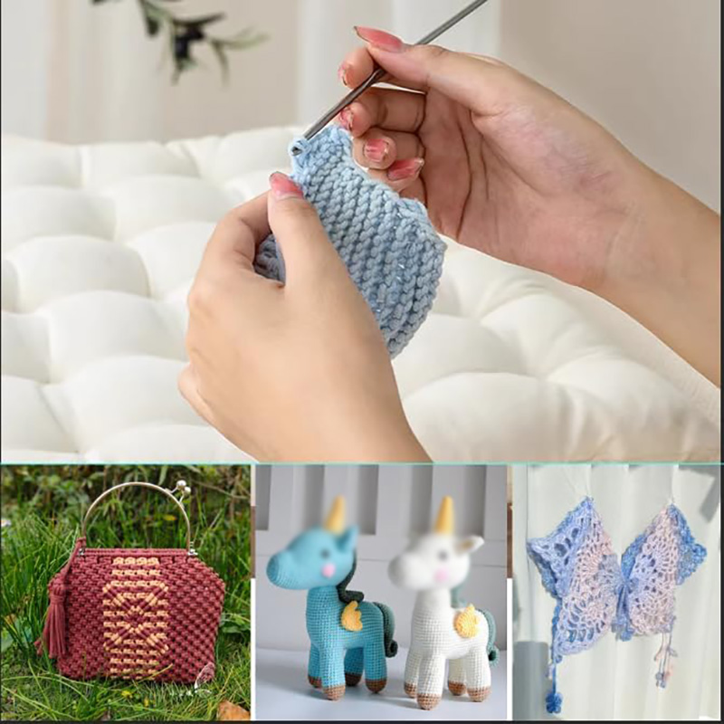 4 Pcs Stainless Steel Crochet  - مراجعة Textile Sewing Kit وسعره