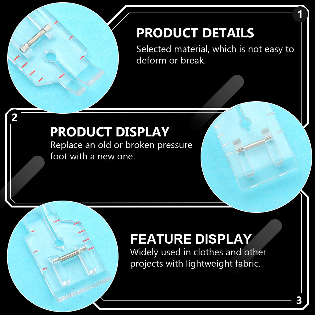 5Pcs Transparent Plastic Quilt - مراجعة Sewing Machine Fabric وسعره