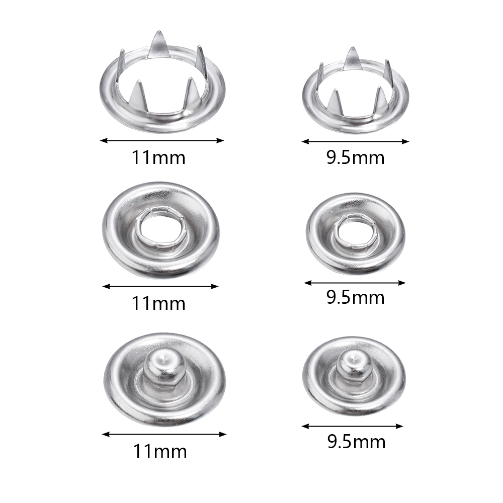 50sets 7.5/9.5/11mm Stainless  - مراجعة Snap Button Plier وسعره