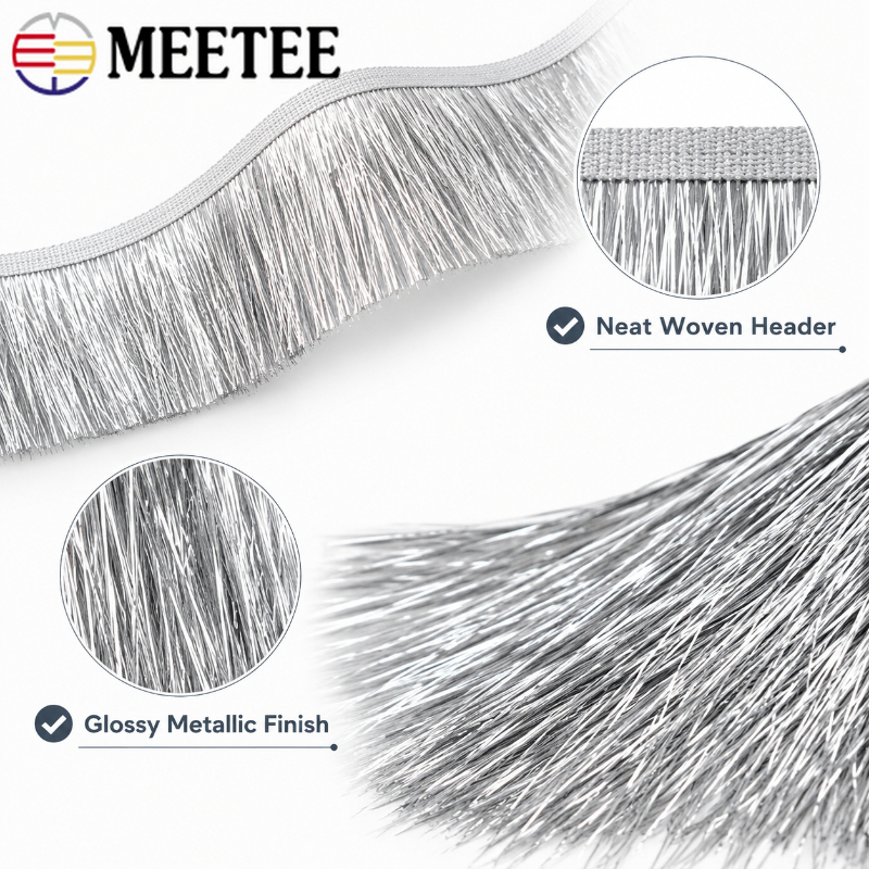 5/10M 10/15/20cm Sequin Tassel - مراجعة Textile And Sewing Supply وسعره