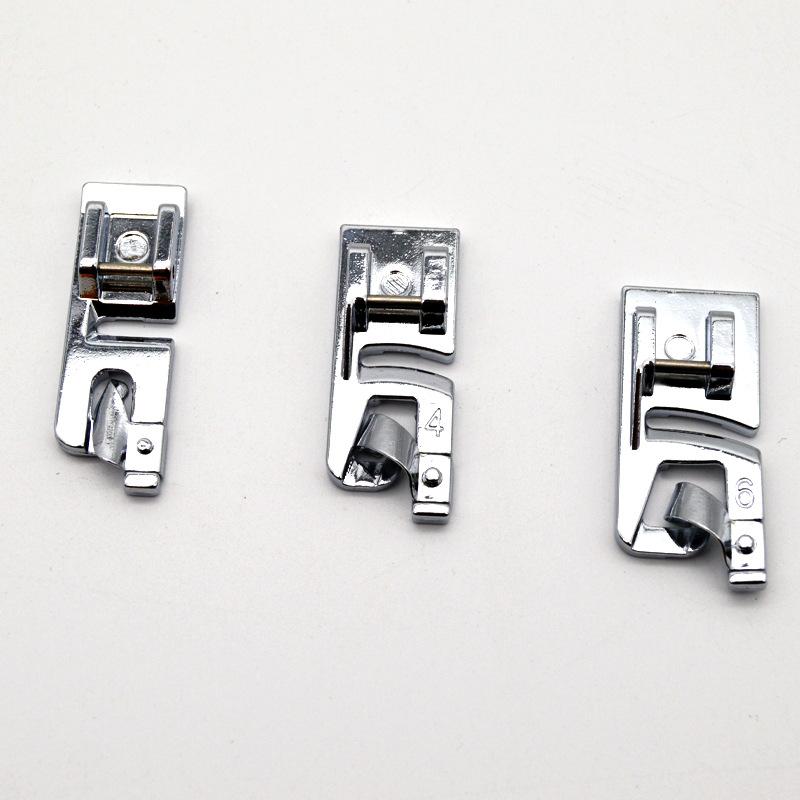 HOT! 3pcs 3mm, 4mm 6mm Narrow  - مراجعة Rolled Hem Foot وسعره
