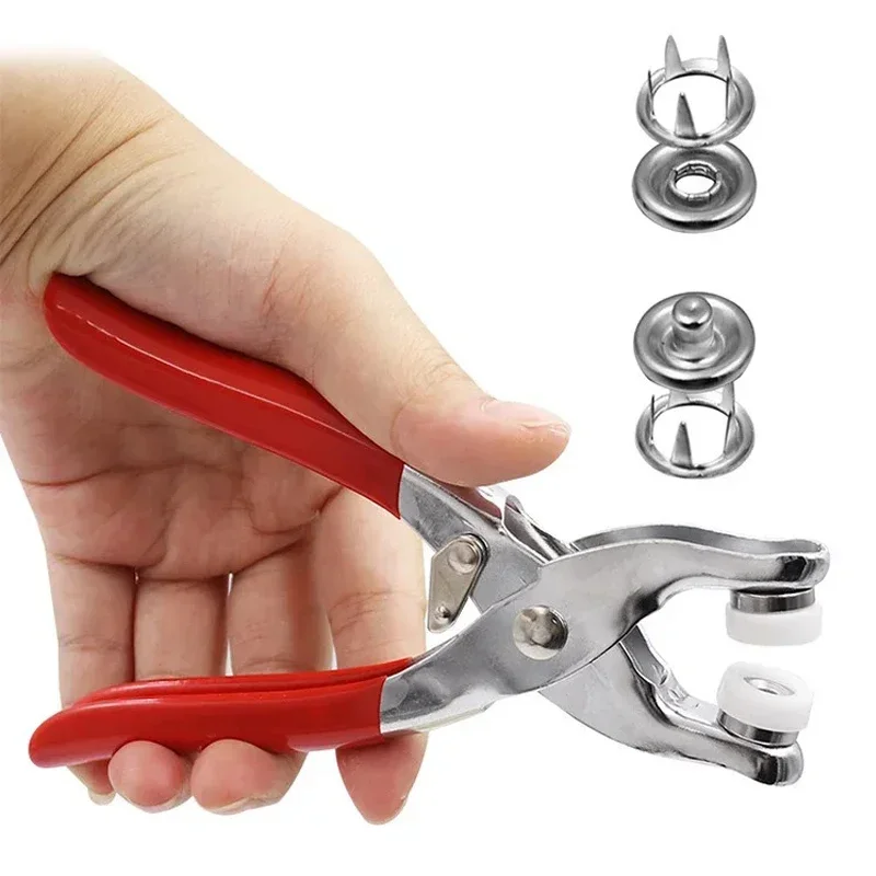 Five-prong Button Installation - مراجعة Snap Button Plier وسعره