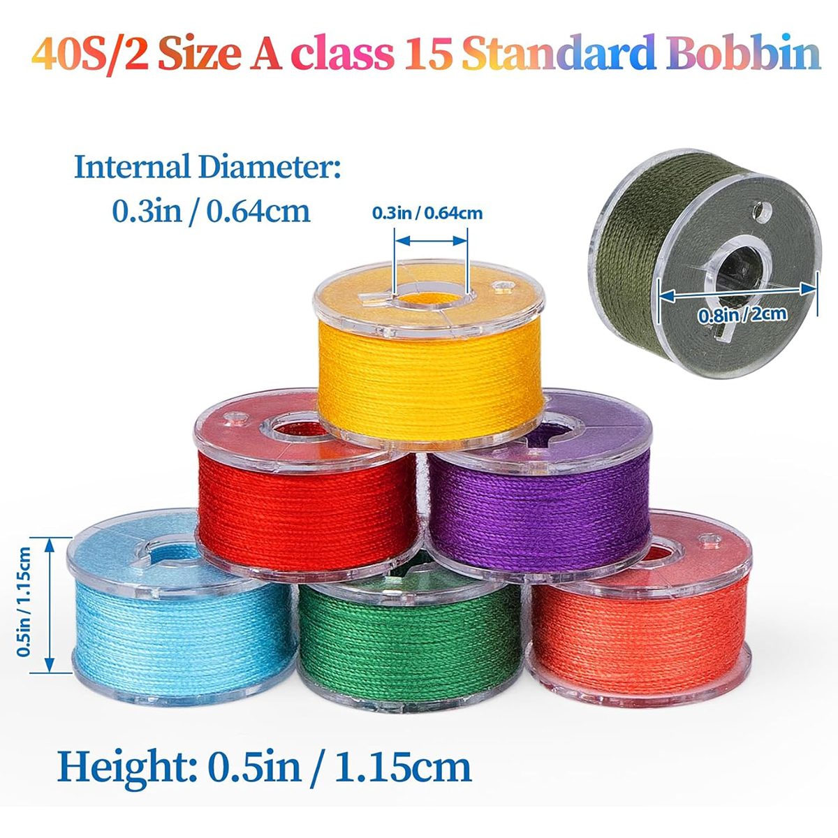20Pcs Bobbins and Sewing Threa - مراجعة Textile Sewing Kit وسعره