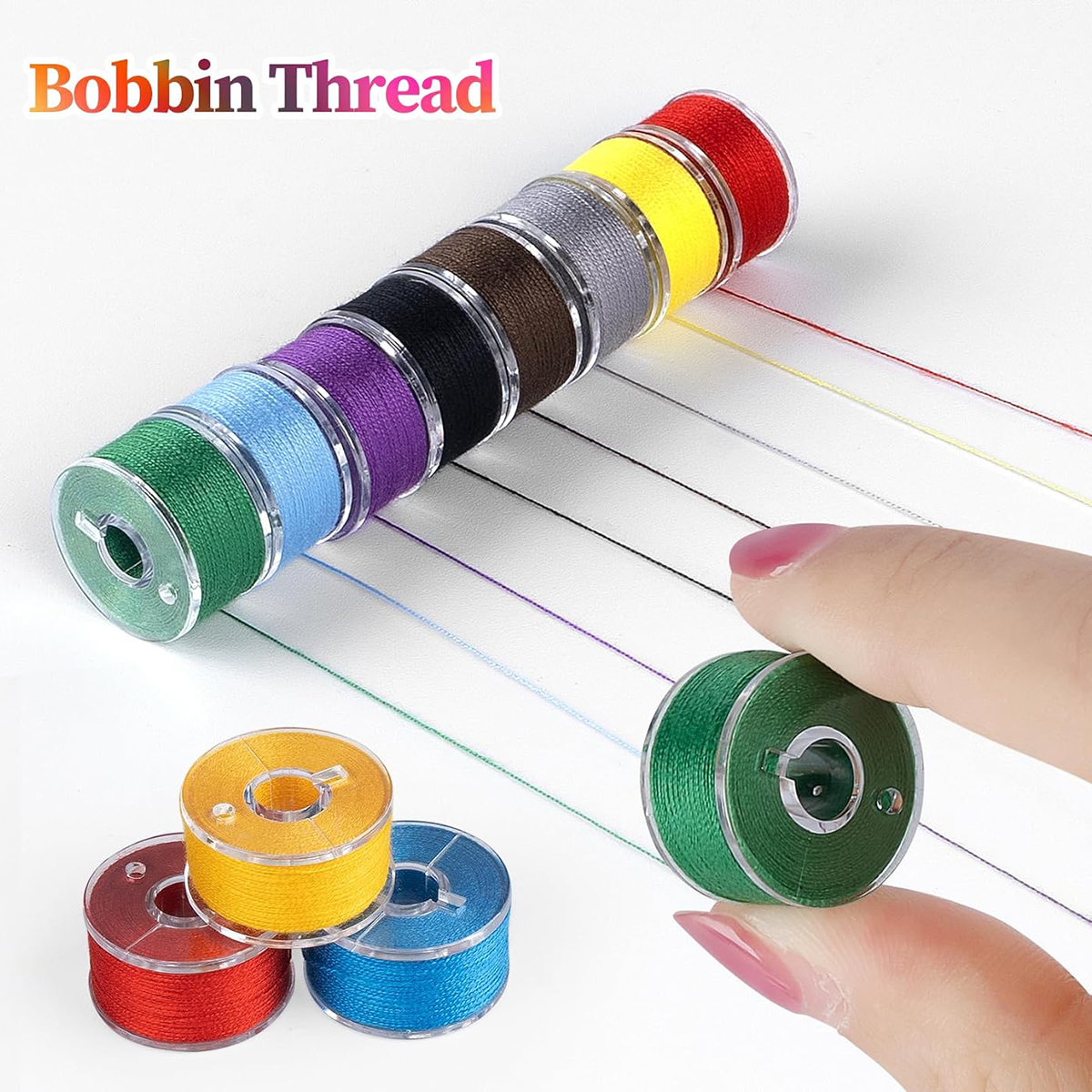 20Pcs Bobbins and Sewing Threa - مراجعة Textile Sewing Kit وسعره