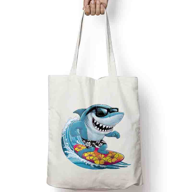 Interesting sharks surfing Iro - مراجعة Iron On Patch وسعره