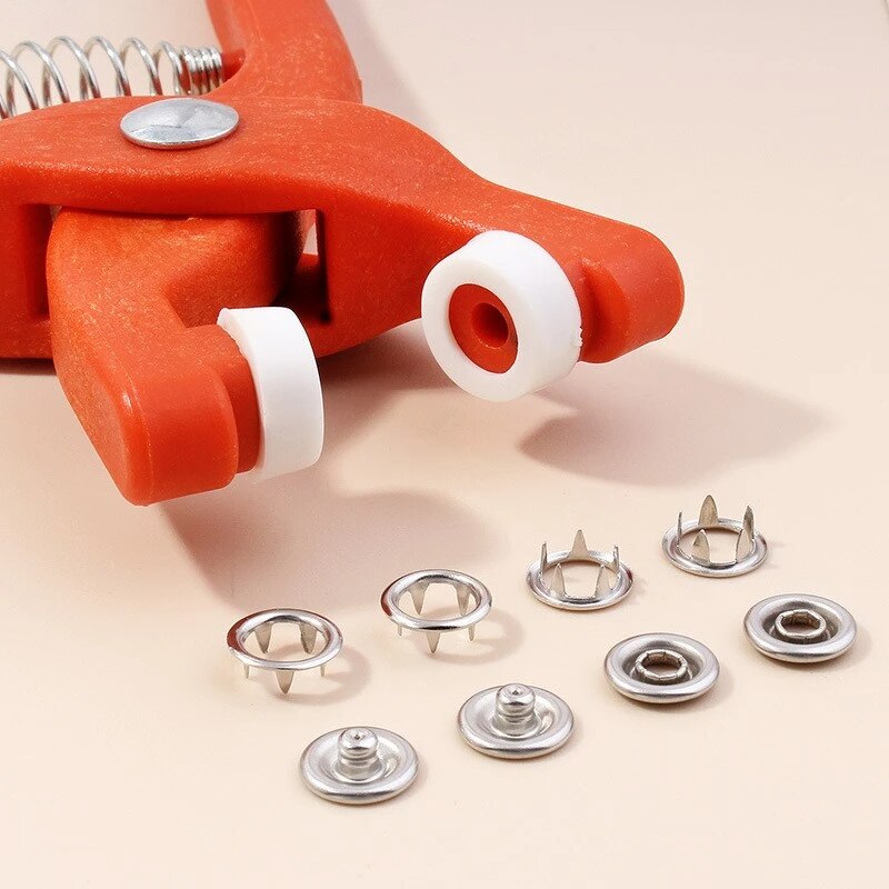 50 Sets 9.5MM Five Jaw Buckle  - مراجعة Snap Button Plier وسعره