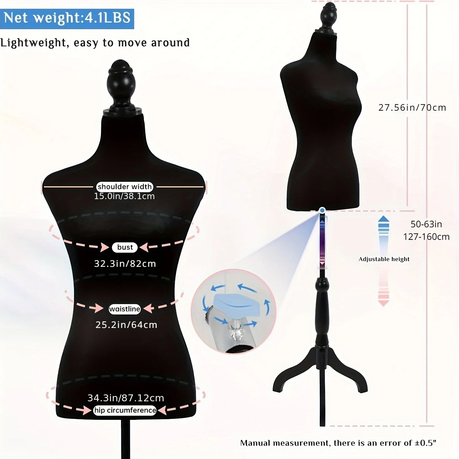 Half Body Mannequin Dress Form - مراجعة Dress Form Mannequin وسعره