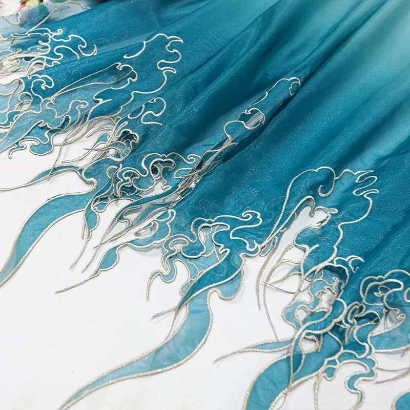 Chinese Style Embroidery Lotus - مراجعة Sewing Fabric وسعره