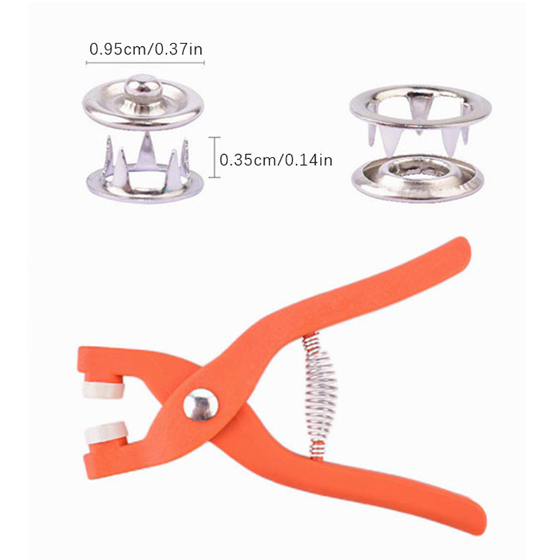 50/100PCS Metal Sewing Button  - مراجعة Snap Button Plier وسعره