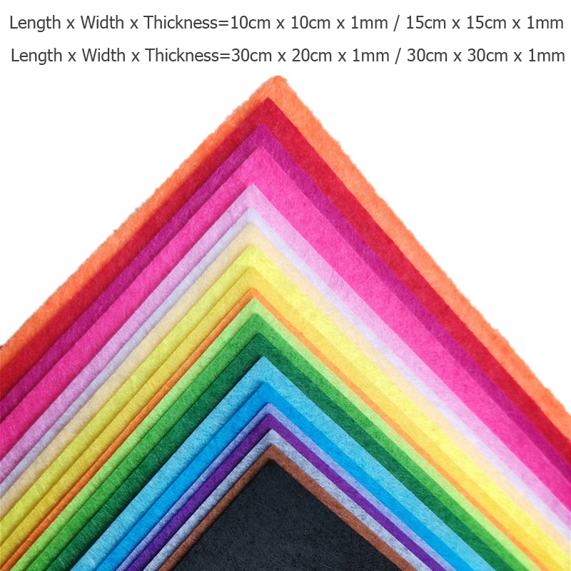 40Pcs Soft Felt Fabric Sheet A - مراجعة Is Sewing A Textile Craft وسعره