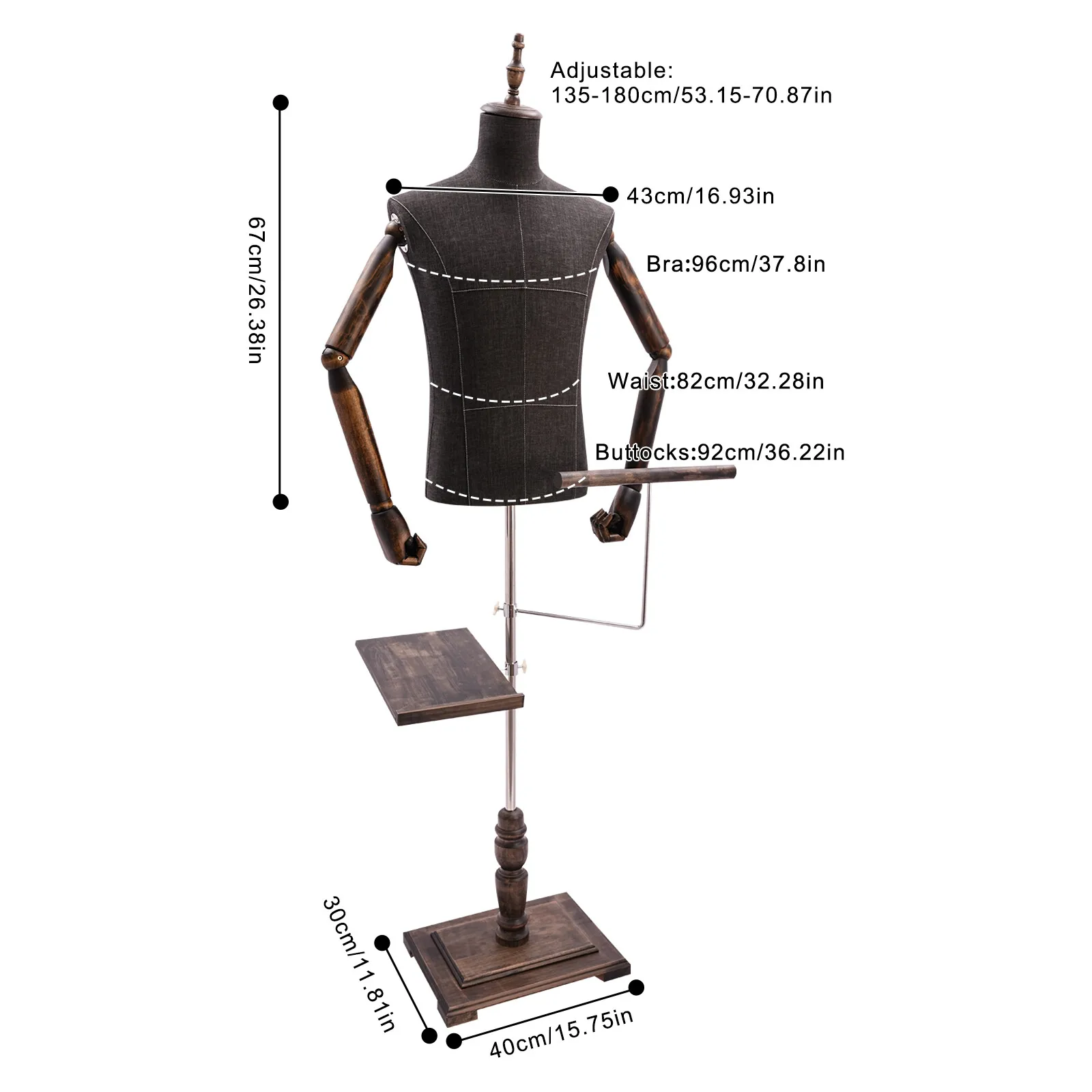 Male Mannequin with Arms, Pant - مراجعة Dress Form Mannequin وسعره