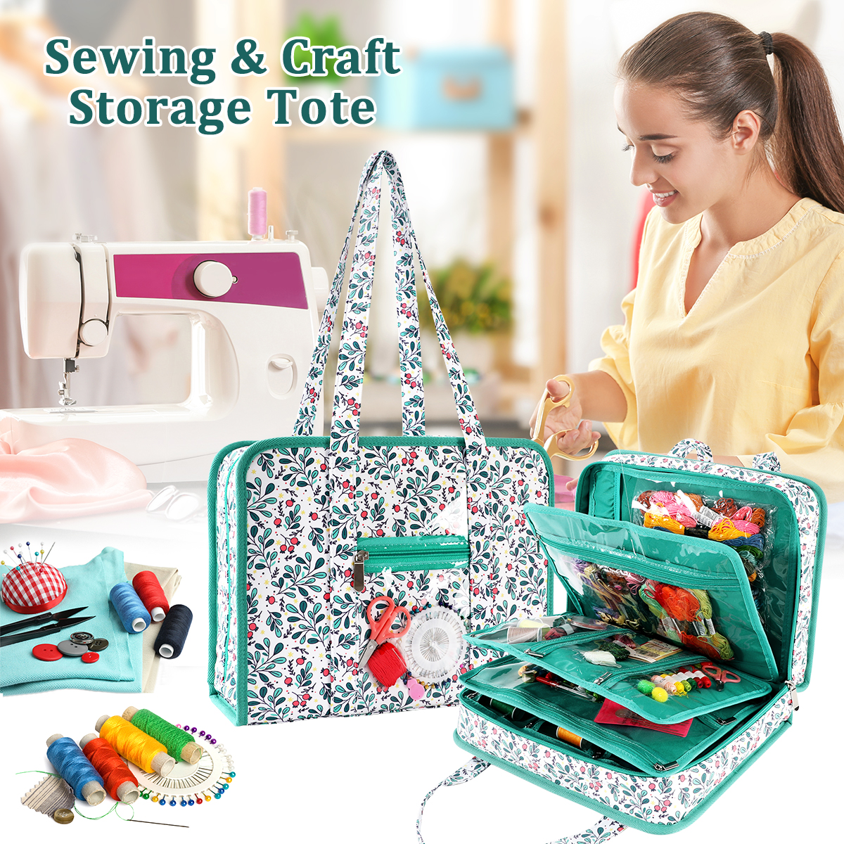 Embroidery Tools Kit Storage B - مراجعة Textile Sewing Kit وسعره