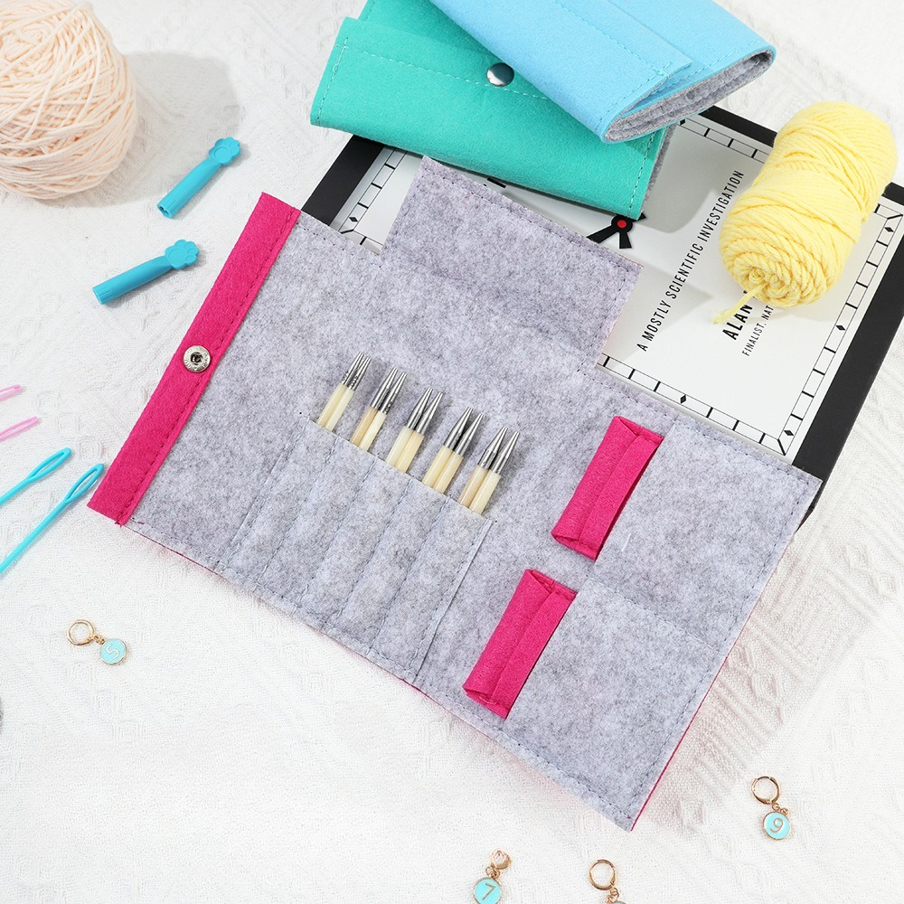 Circular Crochet Hooks Storage - مراجعة Textile Sewing Kit وسعره