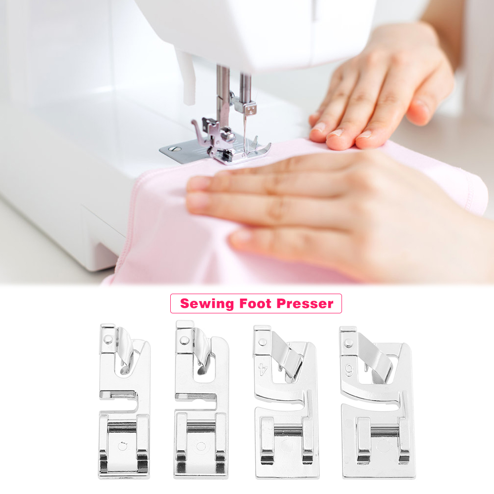 4pcs Sewing Machine Rolled Hem - مراجعة Rolled Hem Foot وسعره