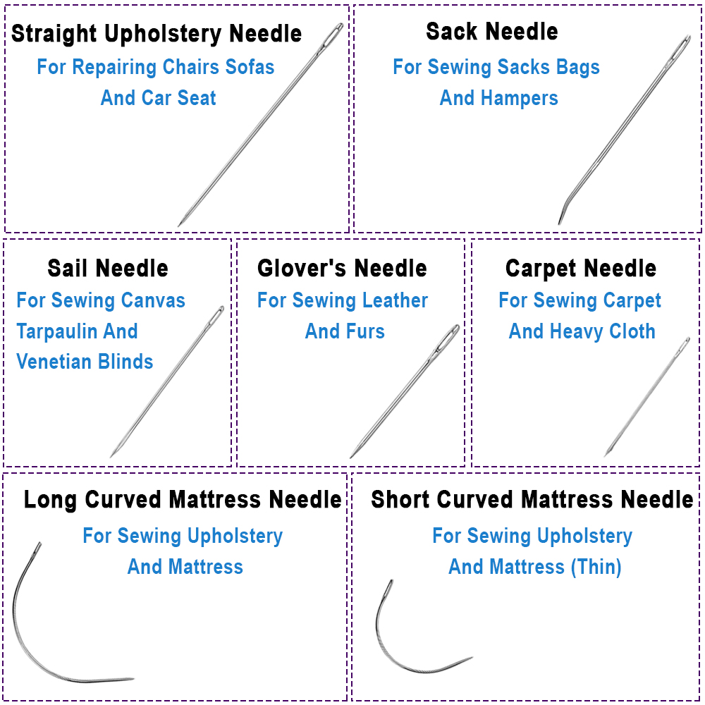 7 PCS/Pack Leather Sewing Need - مراجعة Leather Needle Heavy وسعره