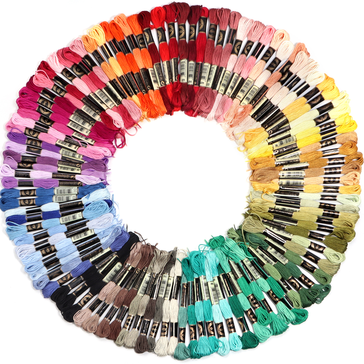 6Pcs/Lot Multicolor Polyester  - مراجعة Embroidery Floss Thread وسعره