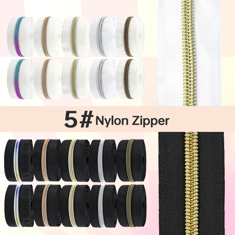 5/10/20Meters Black/White Zipp - مراجعة Textile And Sewing Supply وسعره