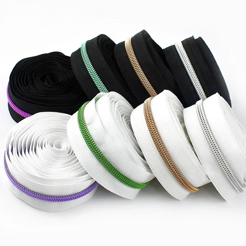 5/10/20Meters Black/White Zipp - مراجعة Textile And Sewing Supply وسعره