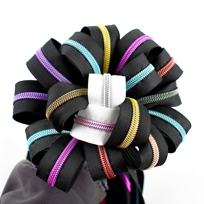 5/10/20Meters Black/White Zipp - مراجعة Textile And Sewing Supply وسعره