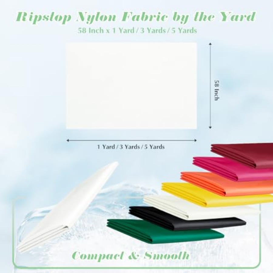 Ripstop Nylon Fabric by The Ya - مراجعة Sewing Fabric وسعره
