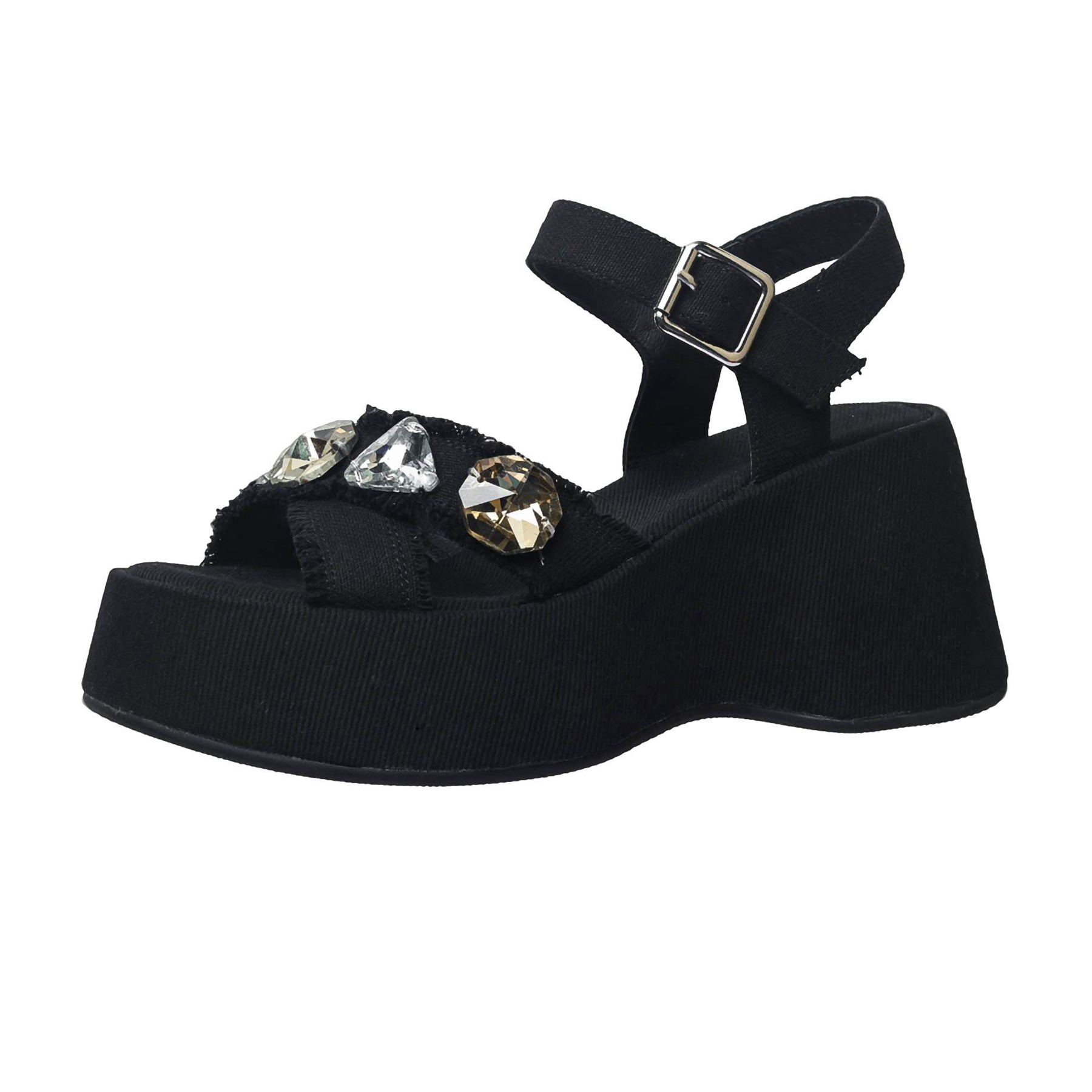 Krazing Pot Denim Peep Toe Pla - مراجعة Sewing Fabric وسعره