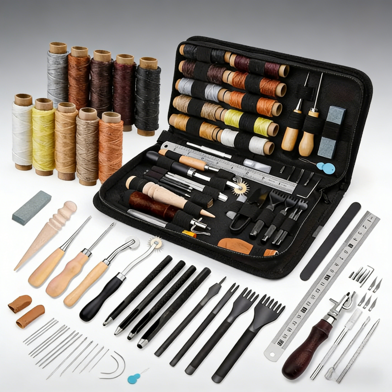 Shoe leather sewing kit with a - مراجعة Sewing Thread Production وسعره