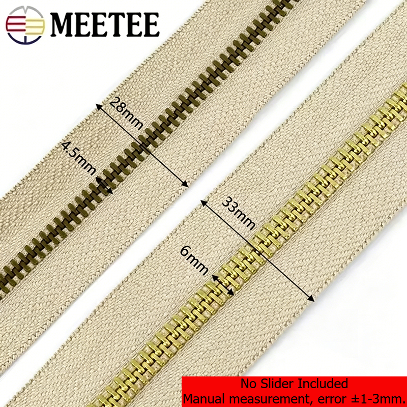 Meetee 2/4Y 3# 5# Metal Zipper - مراجعة Textile And Sewing Supply وسعره