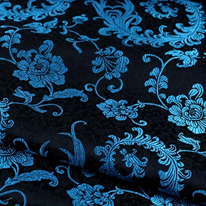 3D Blue Phoenix Tail Brocade F - مراجعة Sewing Fabric وسعره