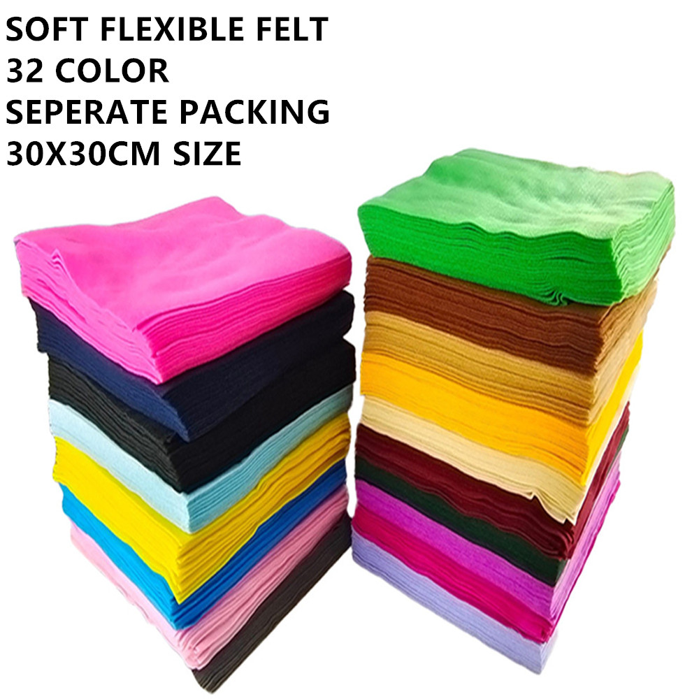 Coloured Felt Fabric Sheets fo - مراجعة Is Sewing A Textile Craft وسعره
