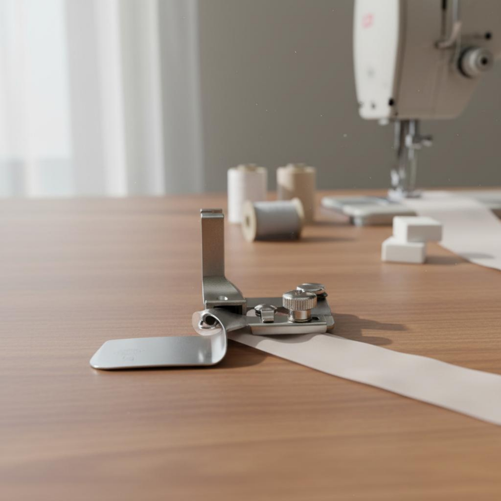 Curved Hem Presser Foot Long-L - مراجعة Rolled Hem Foot وسعره