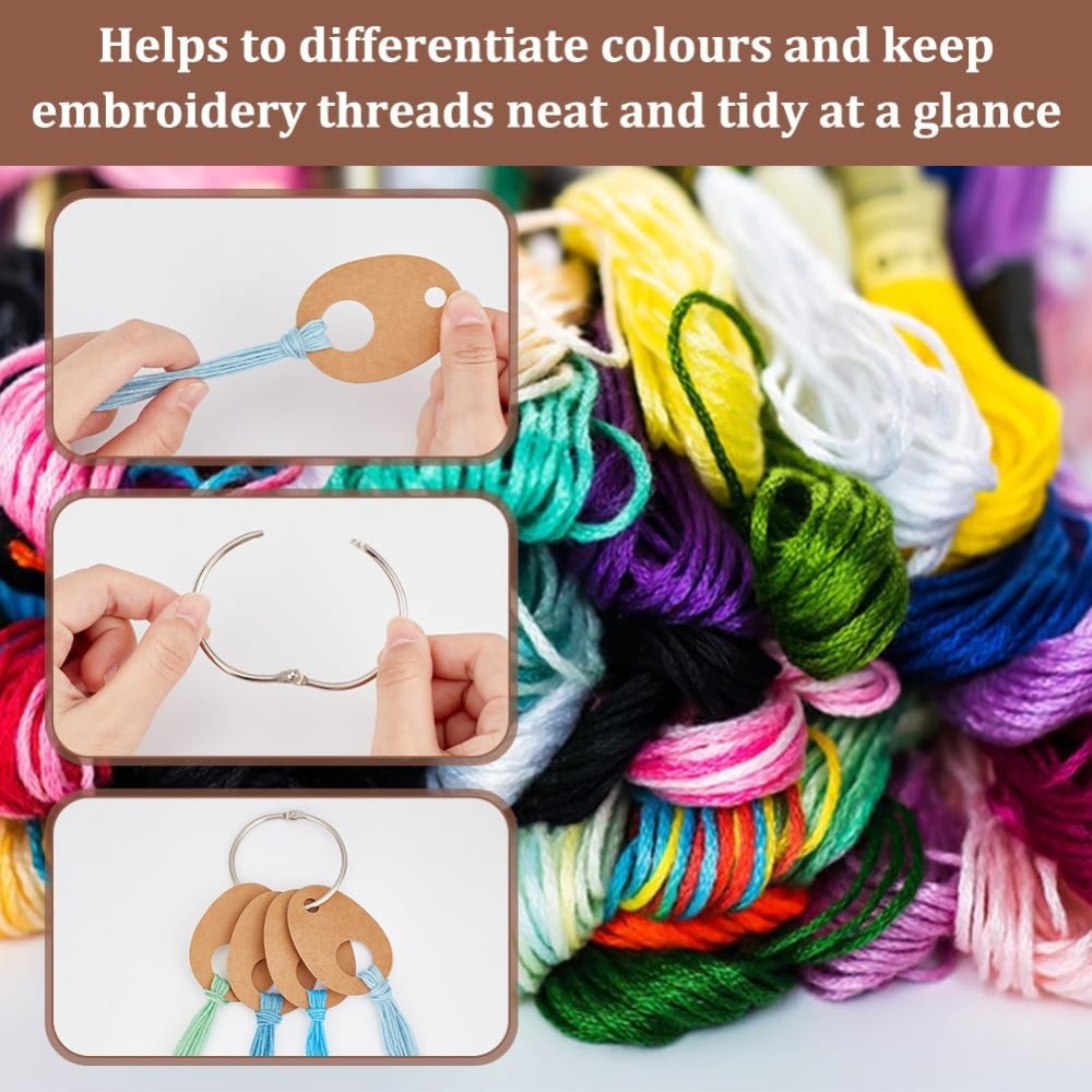 100Pcs Teardrop Floss Thread D - مراجعة Embroidery Floss Thread وسعره