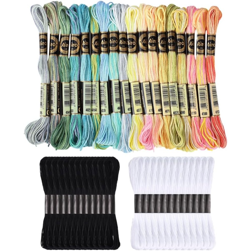 42 Skeins Polyester Embroidery - مراجعة Embroidery Floss Thread وسعره