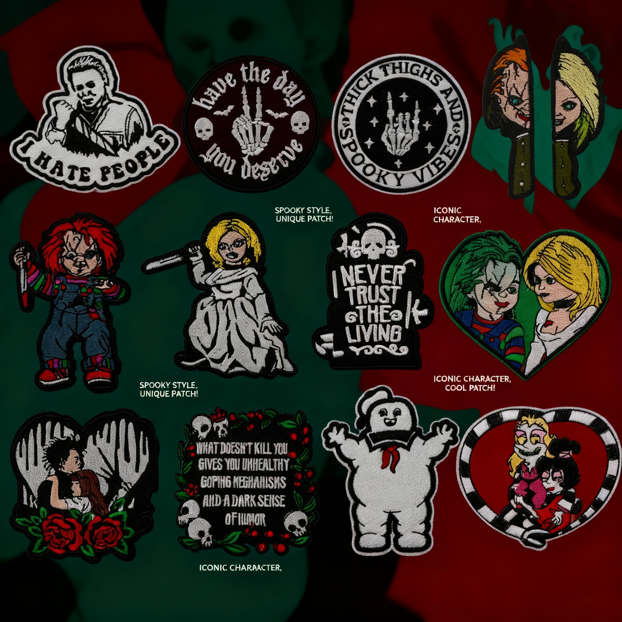 Halloween Horror Movie Embroid - مراجعة Iron On Patch وسعره