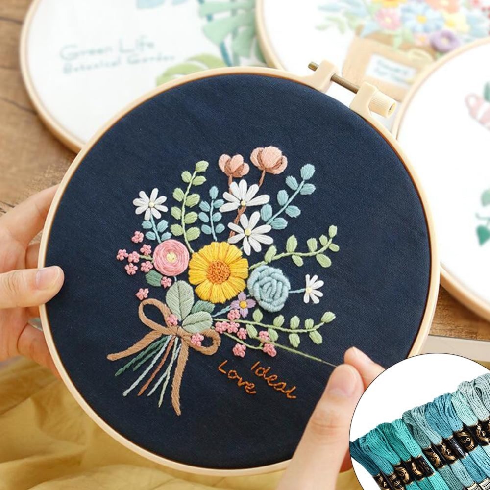 12 Skeins 6 Strands Green Embr - مراجعة Embroidery Floss Thread وسعره